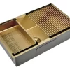 BACHA EMB COCINA C/ACC 75x45x22 GOLD