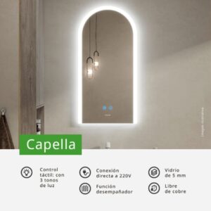 ESPEJOS LED (CAPELLA, 80x40)