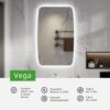 ESPEJOS LED (VEGA, 80x50)